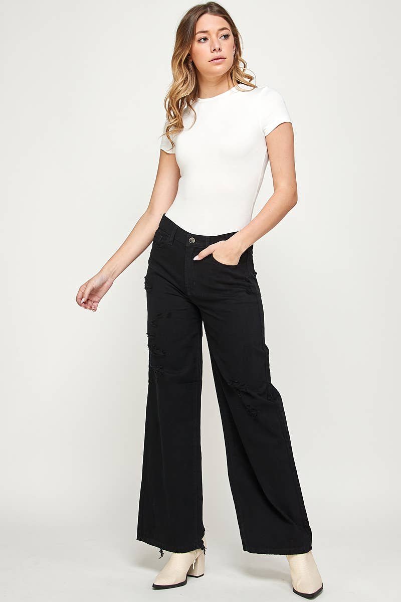 Take a Seat Black Jeans