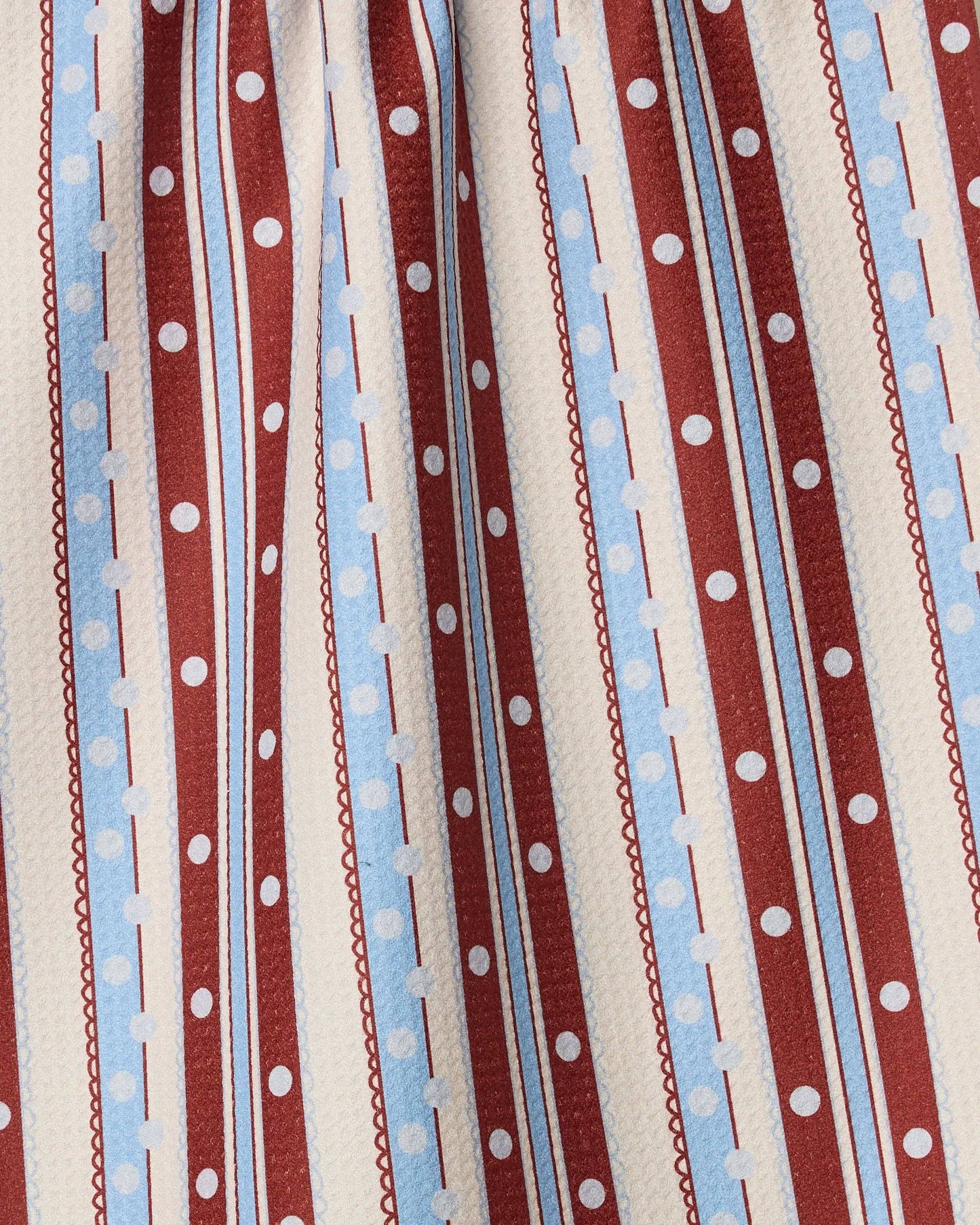 Blue Skies Stripes Tea Towel
