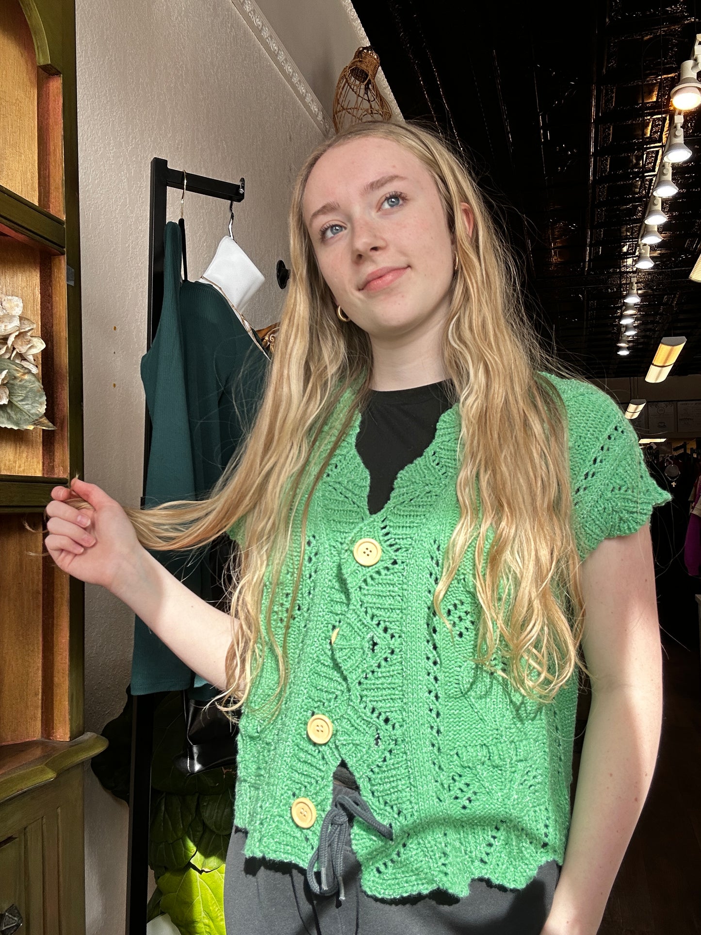 Green with Envy Sweater Top
