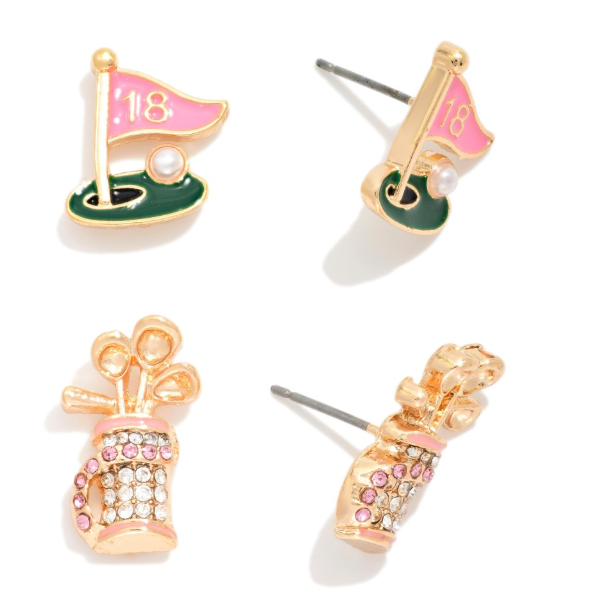 Girl, Go Golf Earring Set