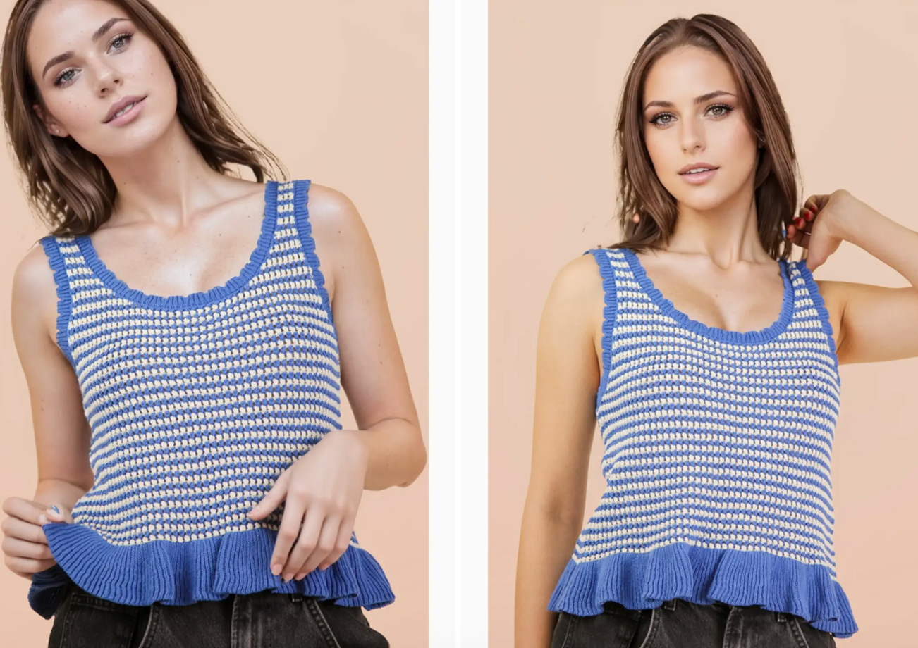 Baby Blues Sweater Tank