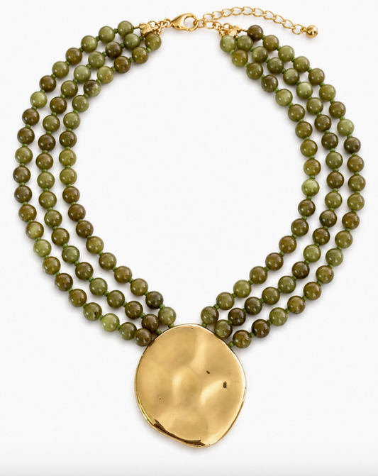 Draping Statement Beaded Necklace