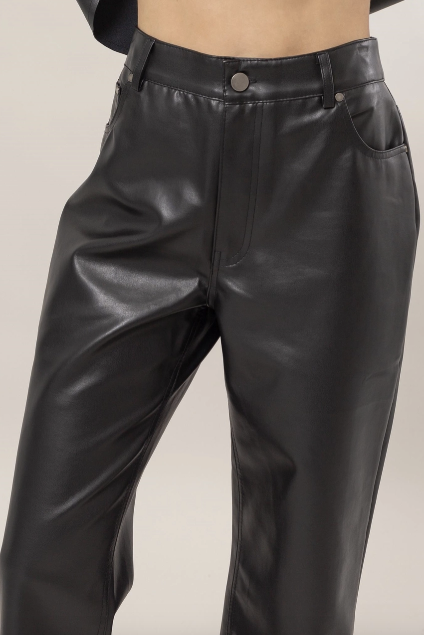 D8 Night Leather Pants (High Waisted)