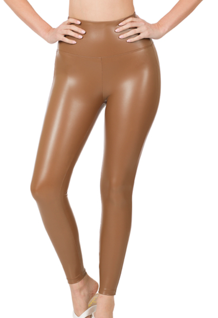 Adding Spice to Your Life Leather Leggings