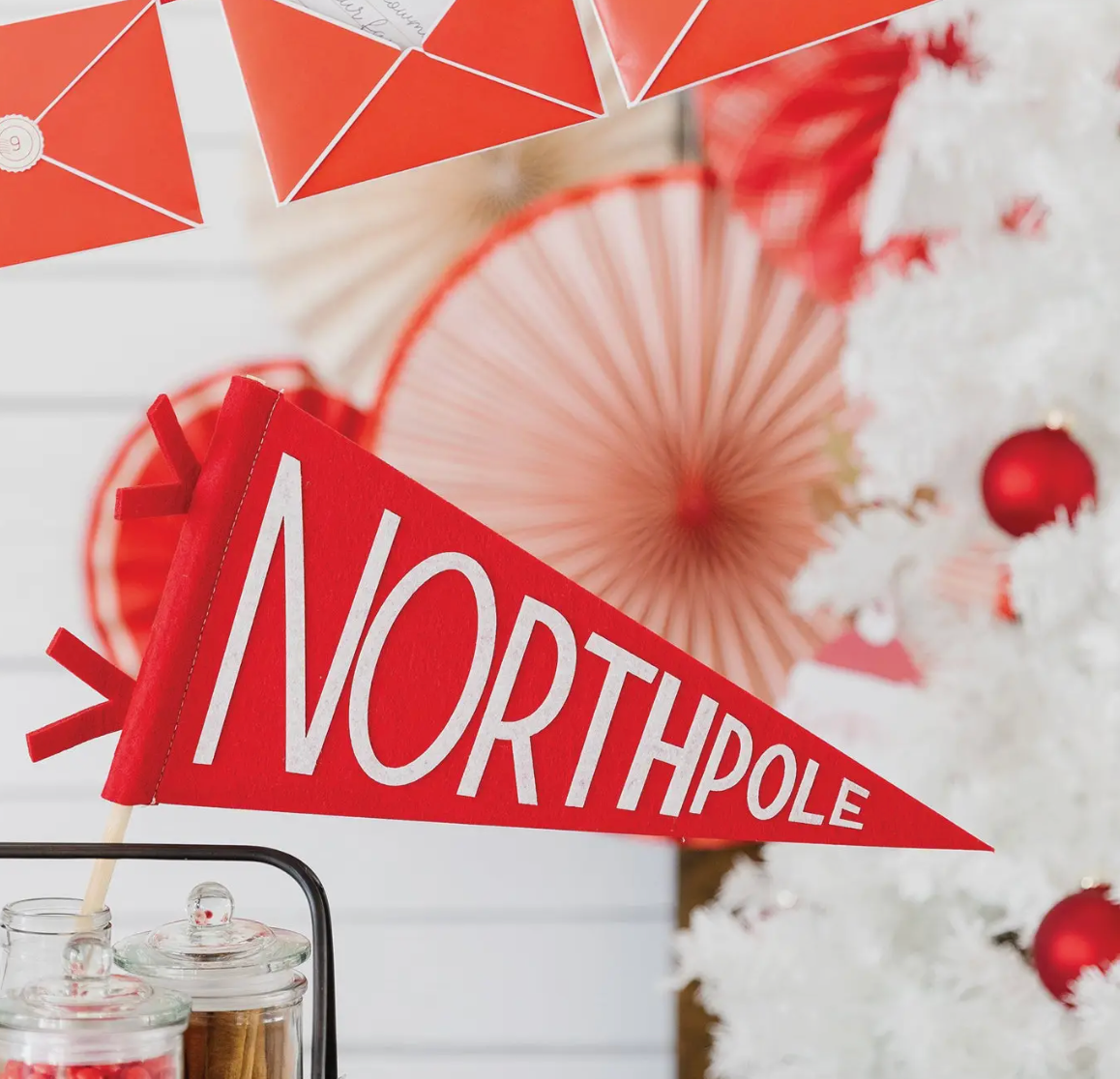 North Pole Felt Flag