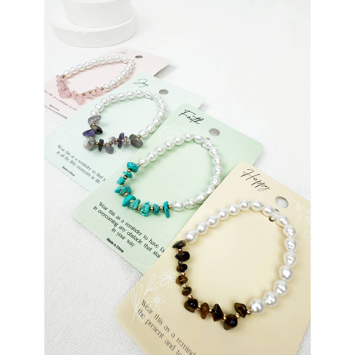 Inspirational Cards with Two Tone Bracelet