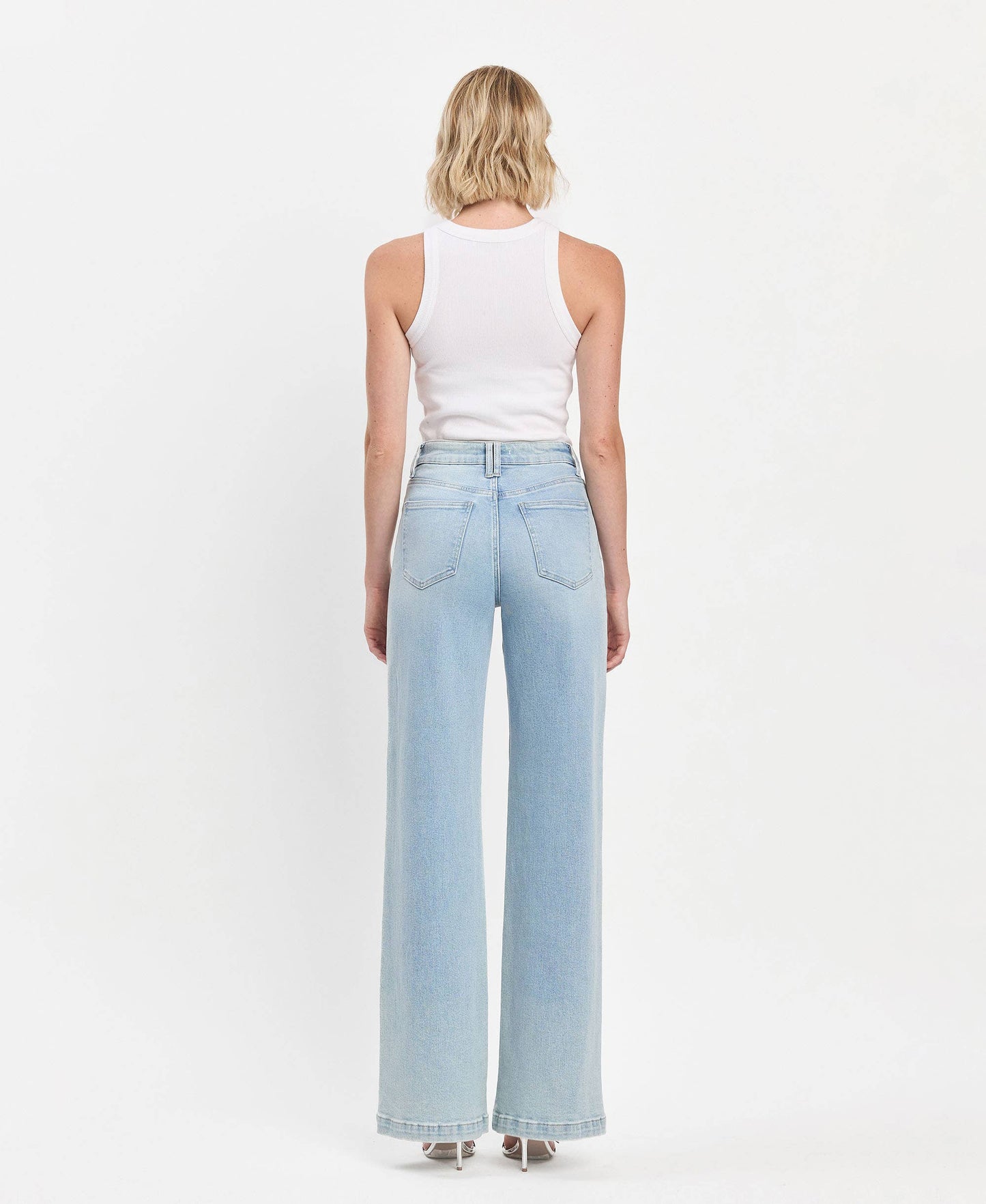 HIGH RISE FULL LENGTH WIDE LEG JEANS V3468
