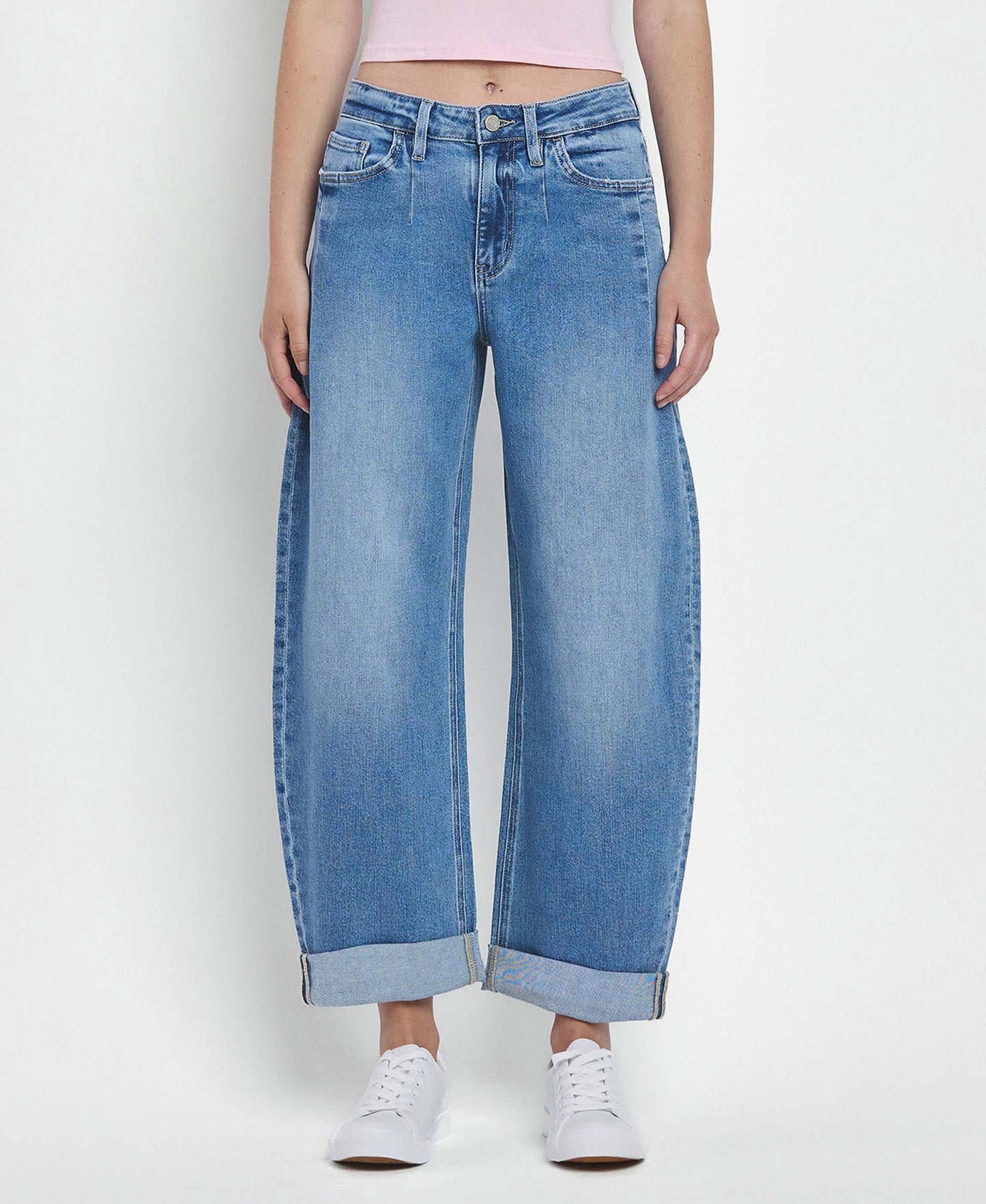 Vervet Jeans: Super High Rise Barrel Jean