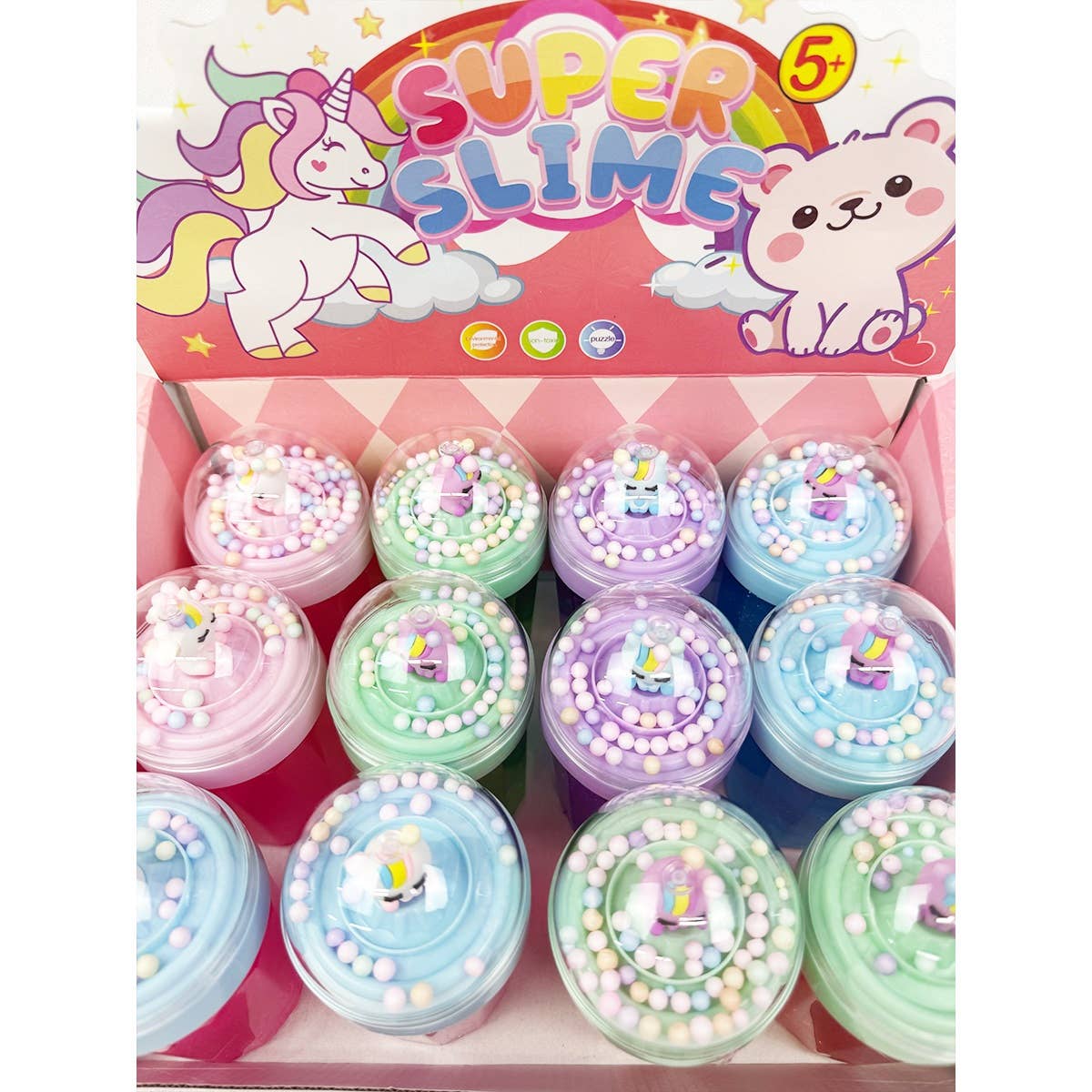 Unicorn Theme Slime Bottle with Add ins