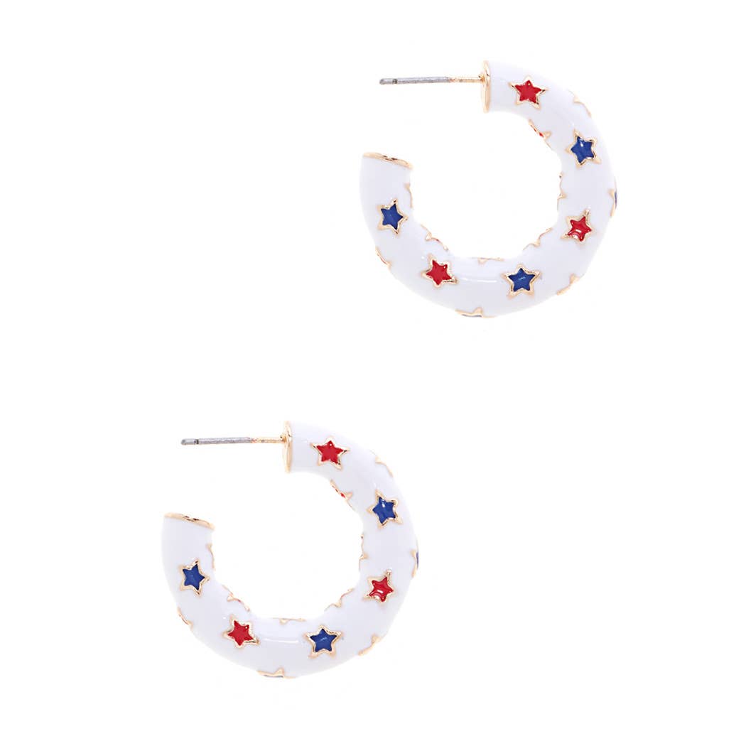Red White and Boom Hoops