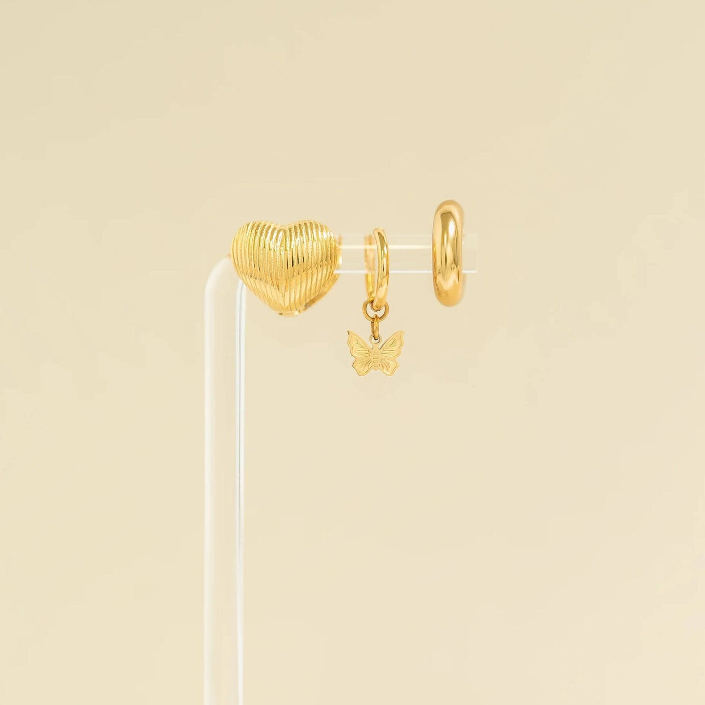 Butterfly Huggie Earrings