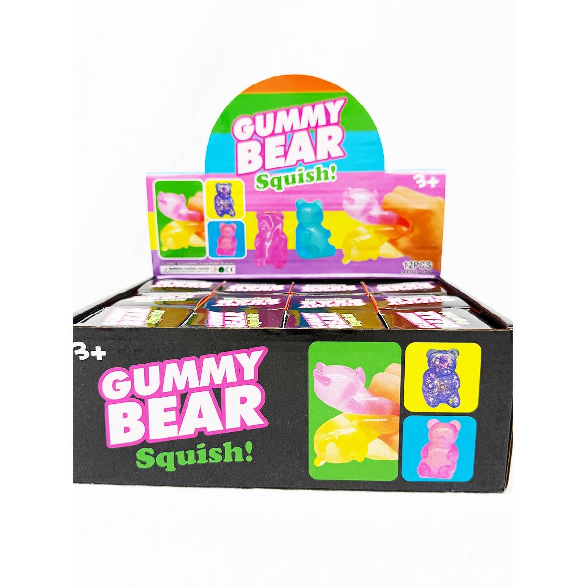 Glittered Gummy Bear Squishy Toy