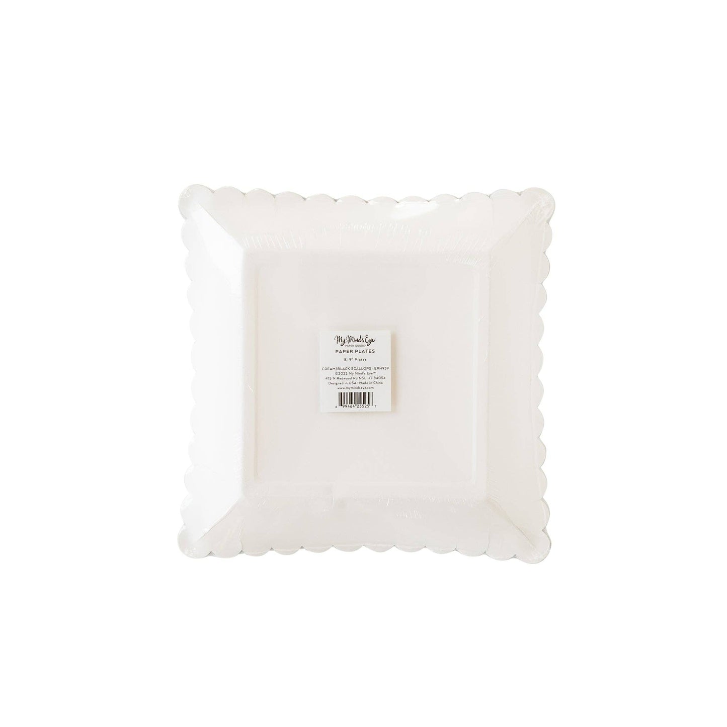 Ephemera Halloween White With Black Edge Scallop
