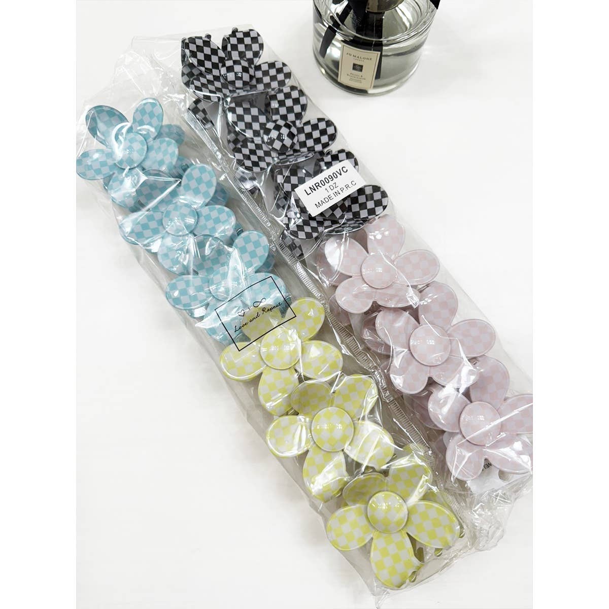 Maisy Daisy Checkered Hair Claw Clip