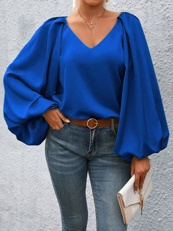 Lantern Sleeve Blouse – Common Threads Boutique
