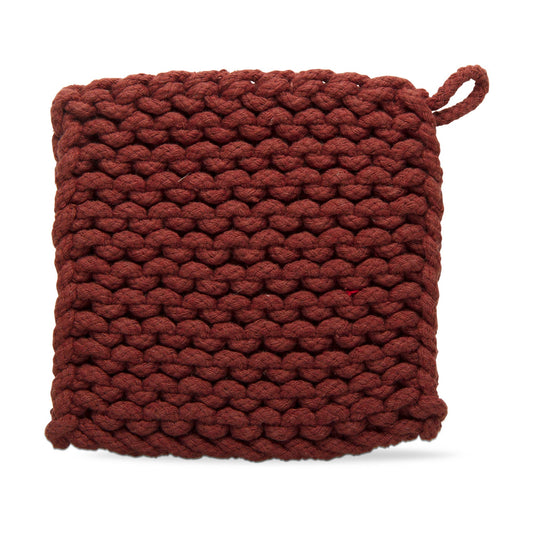 Crochet Trivet Chestnut Cotton Everyday