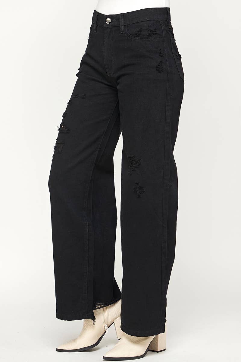 Take a Seat Black Jeans