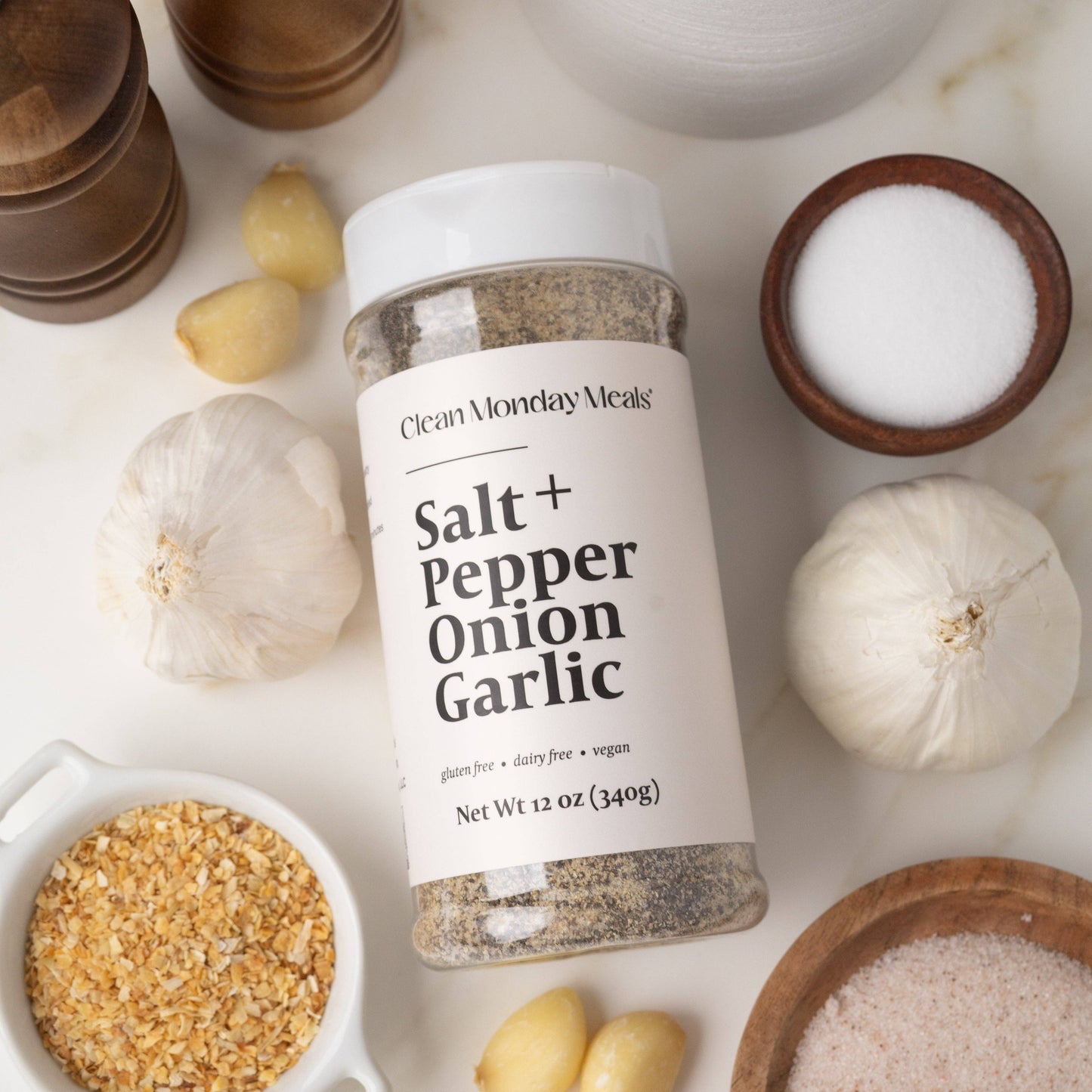 Salt+, Pepper, Onion, Garlic (SPOG) Seasoning