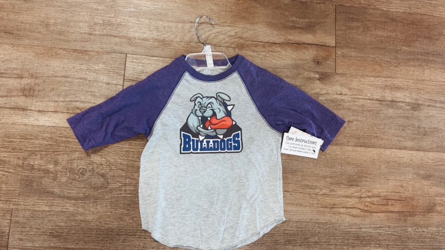Youth Raglan Bulldog Tee