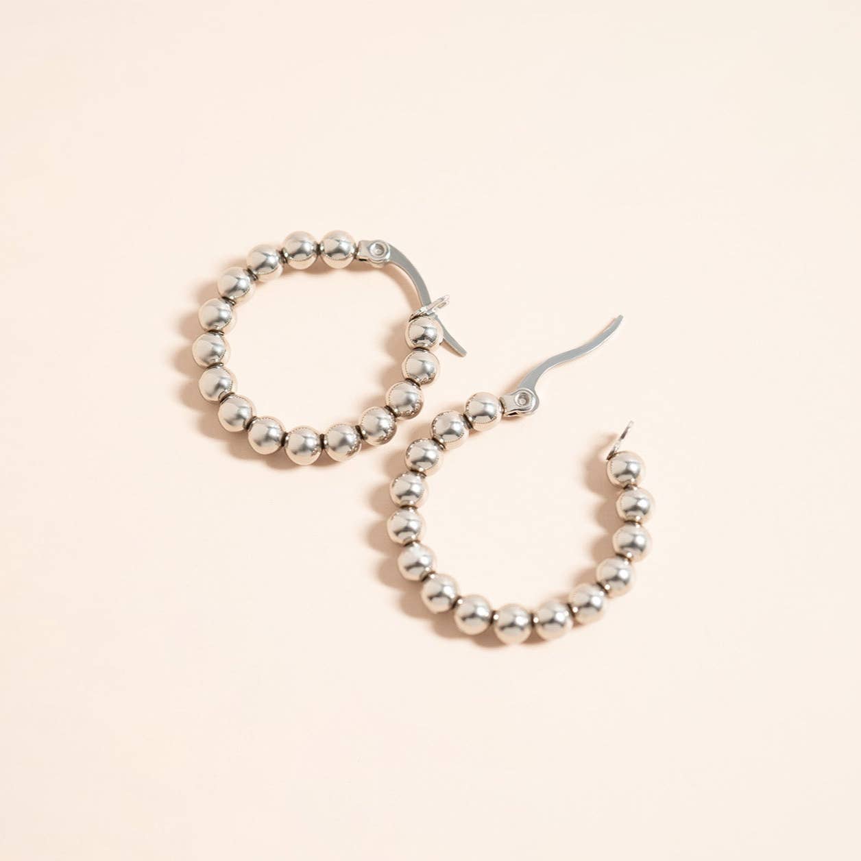 Circle Ball Hoop Earrings