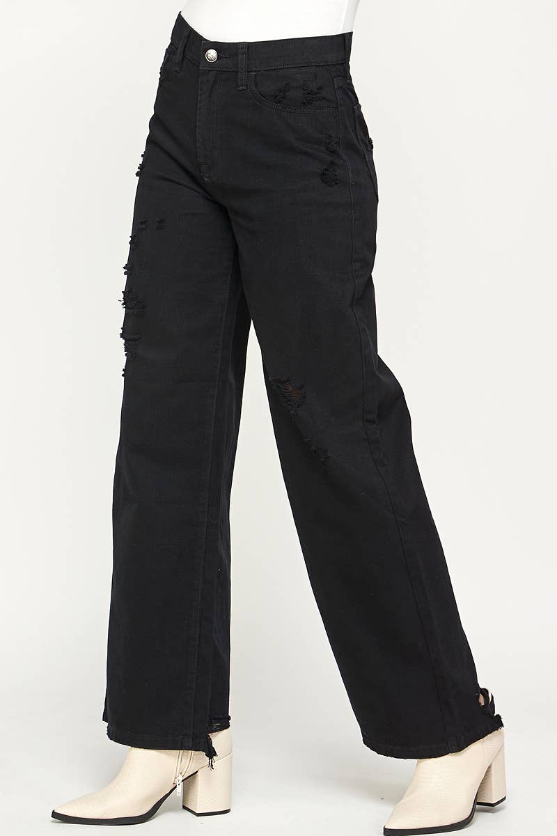 Take a Seat Black Jeans