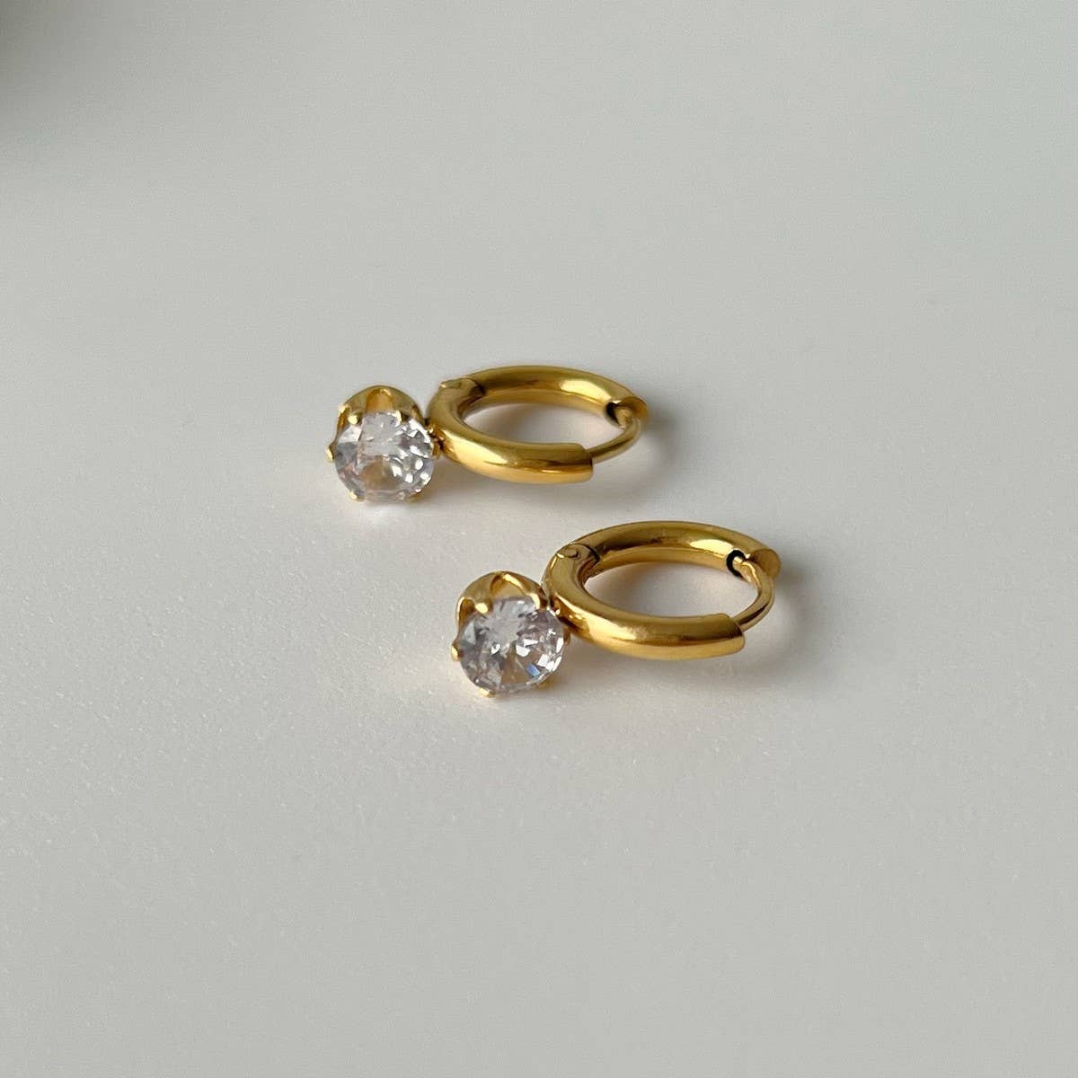 Simple Rhinestone Earrings