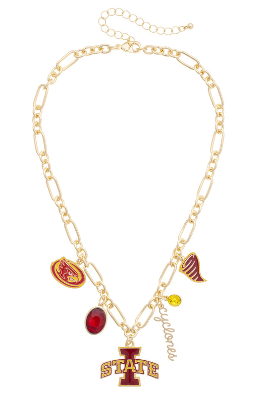 Iowa State Cyclones Gameday Charm Necklace