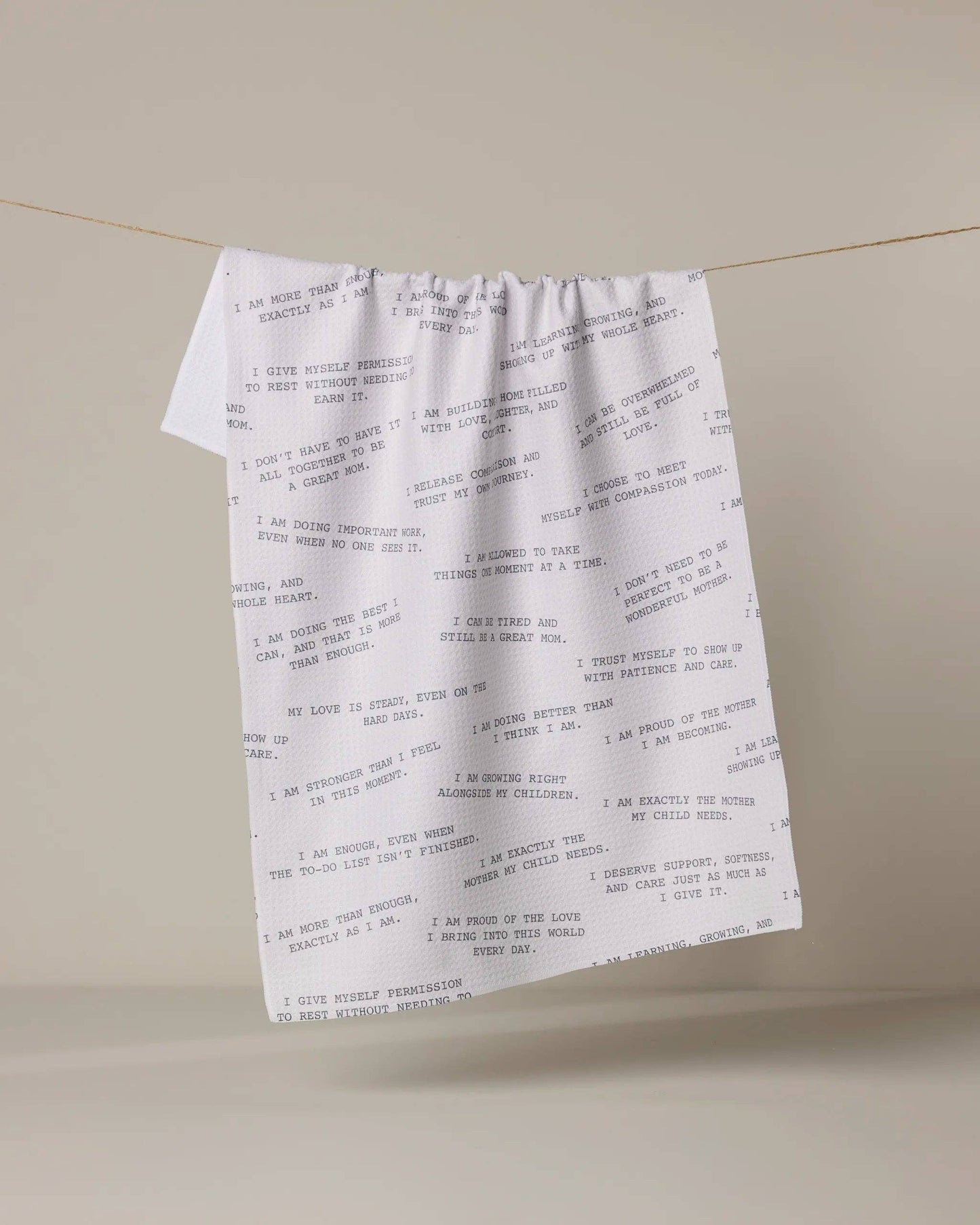 Reminders for Mom Tea Towel