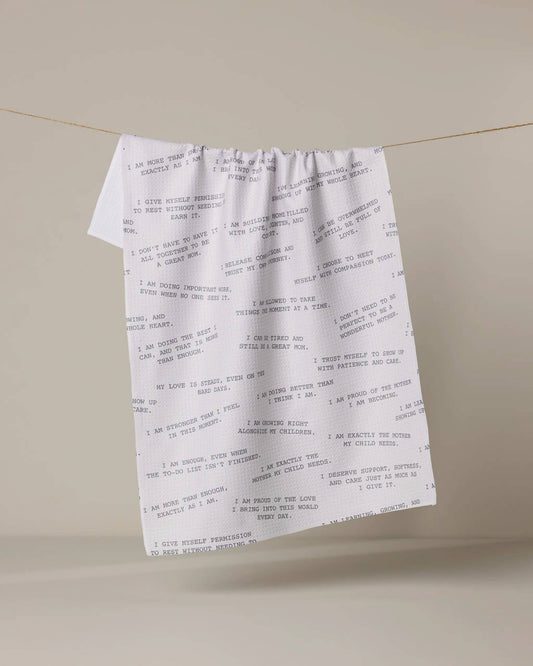 Reminders for Mom Tea Towel