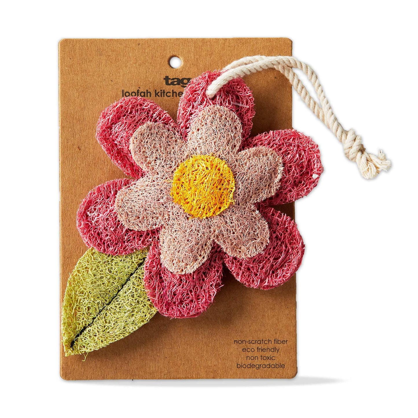 Flower Loofah Scrubber Pink Everyday