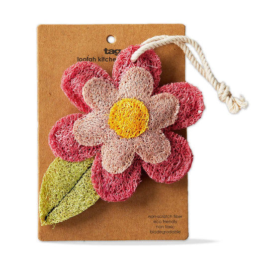 Flower Loofah Scrubber Pink Everyday