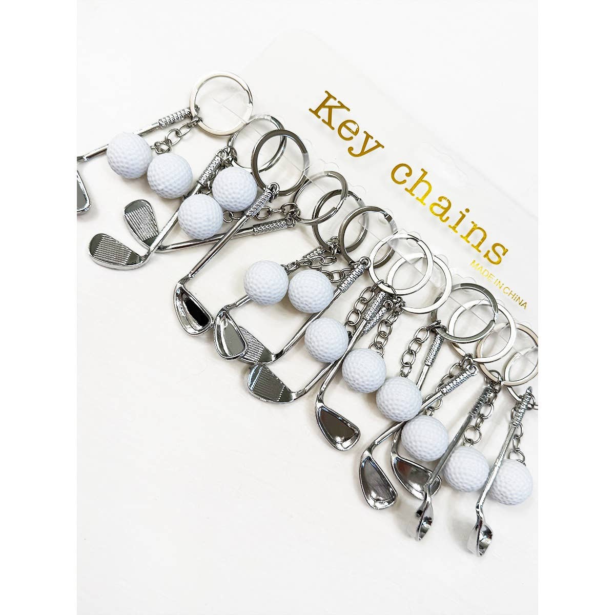 Love Playing Golf Club Keychain