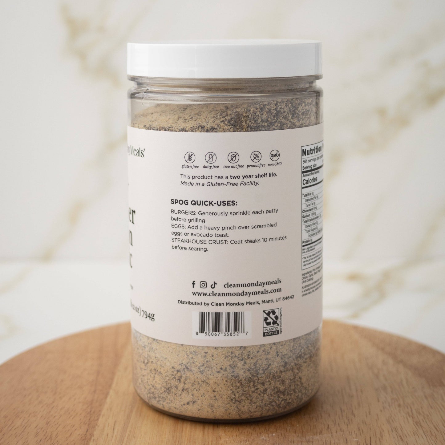 Salt+, Pepper, Onion, Garlic (SPOG) Seasoning