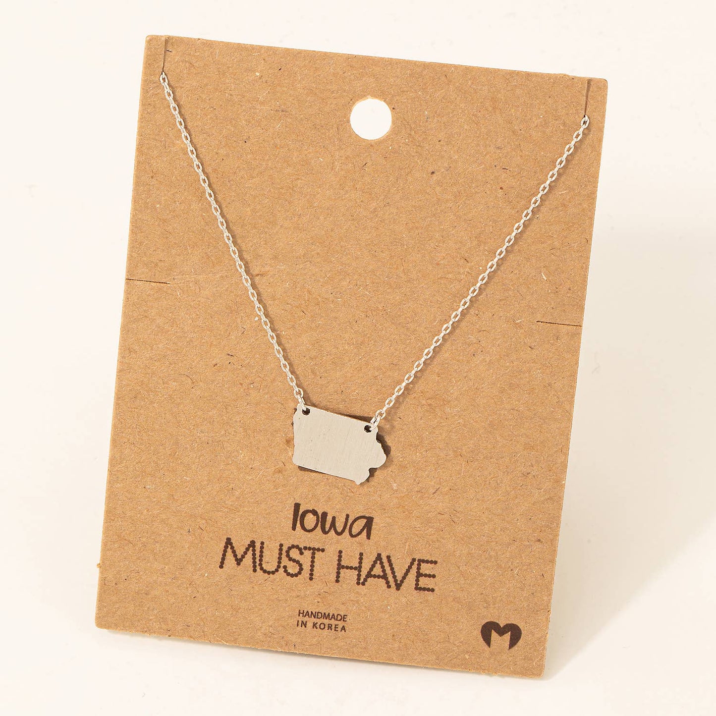 Iowa State Pendant Necklace
