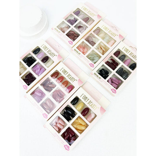Variety Solid Colors Press on All Year Long Nails