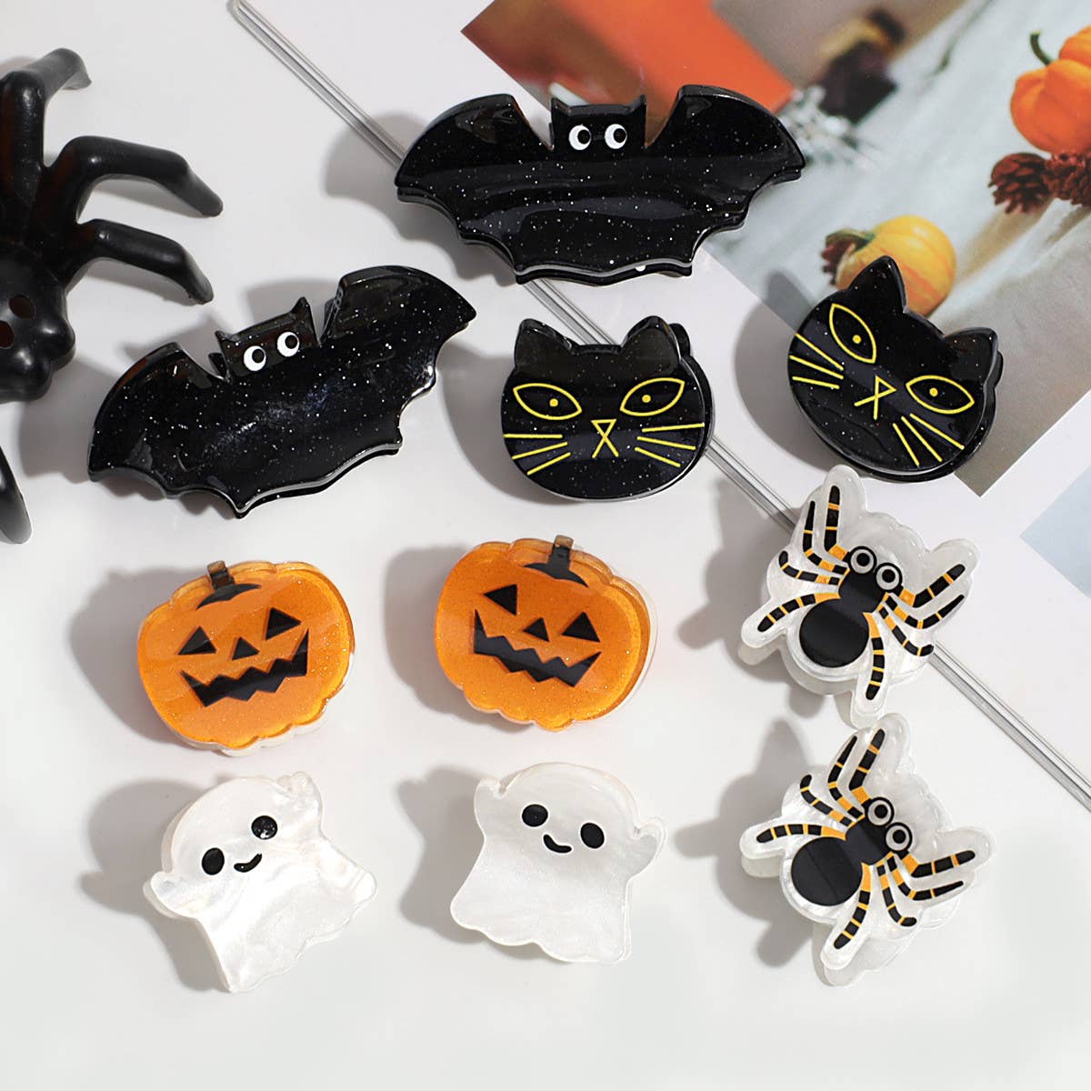 Halloween Mini Hair Claw Set