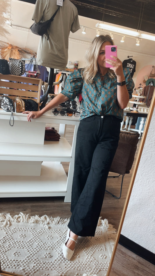 Take a Seat Black Jeans