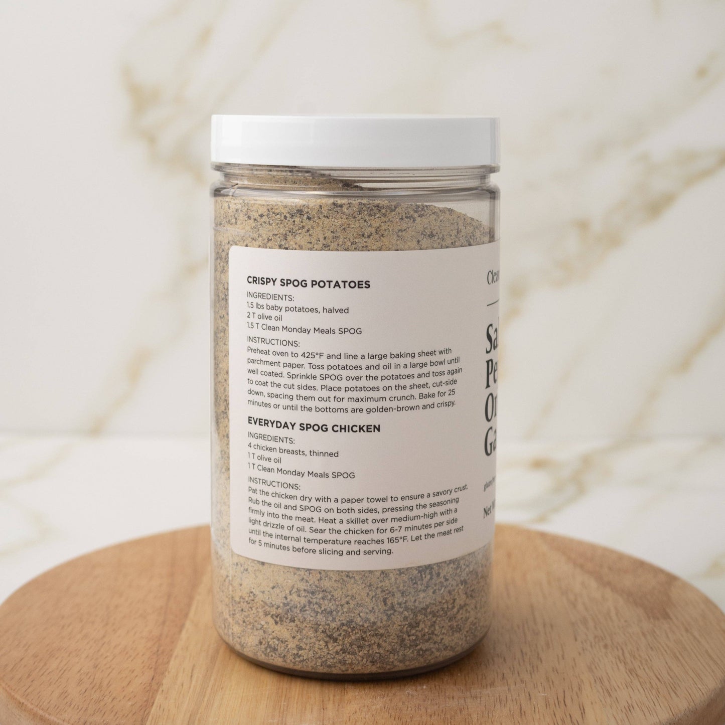 Salt+, Pepper, Onion, Garlic (SPOG) Seasoning