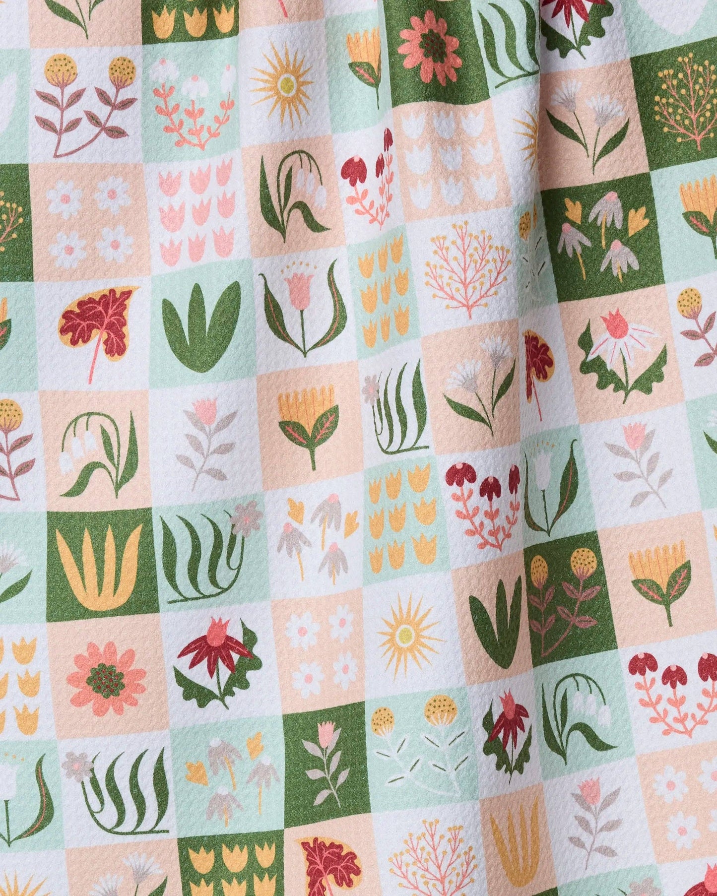 Patchwork Garden Tea Towel