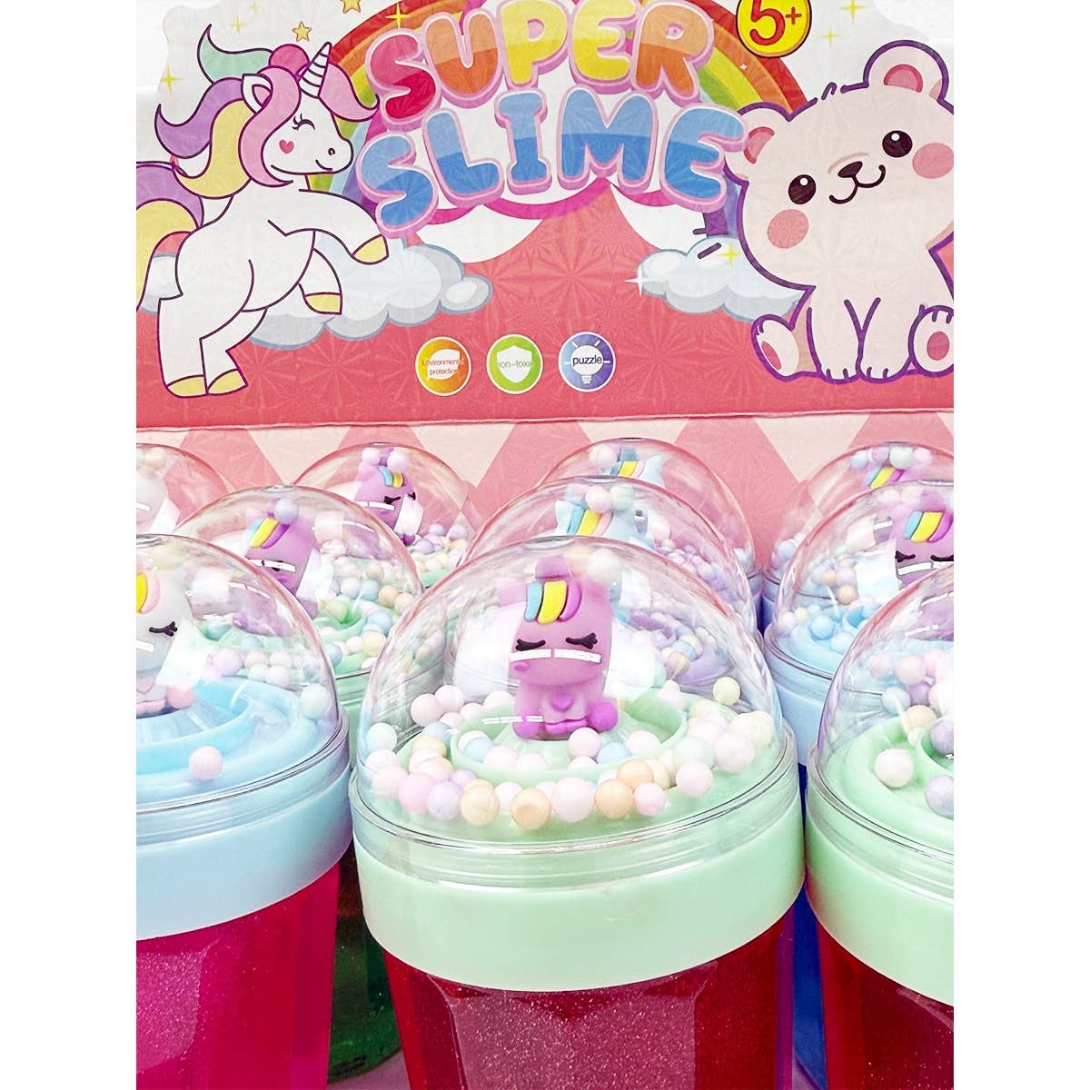 Unicorn Theme Slime Bottle with Add ins