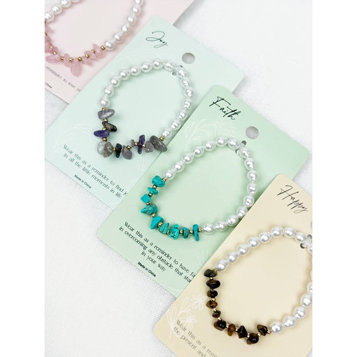 Inspirational Cards with Two Tone Bracelet