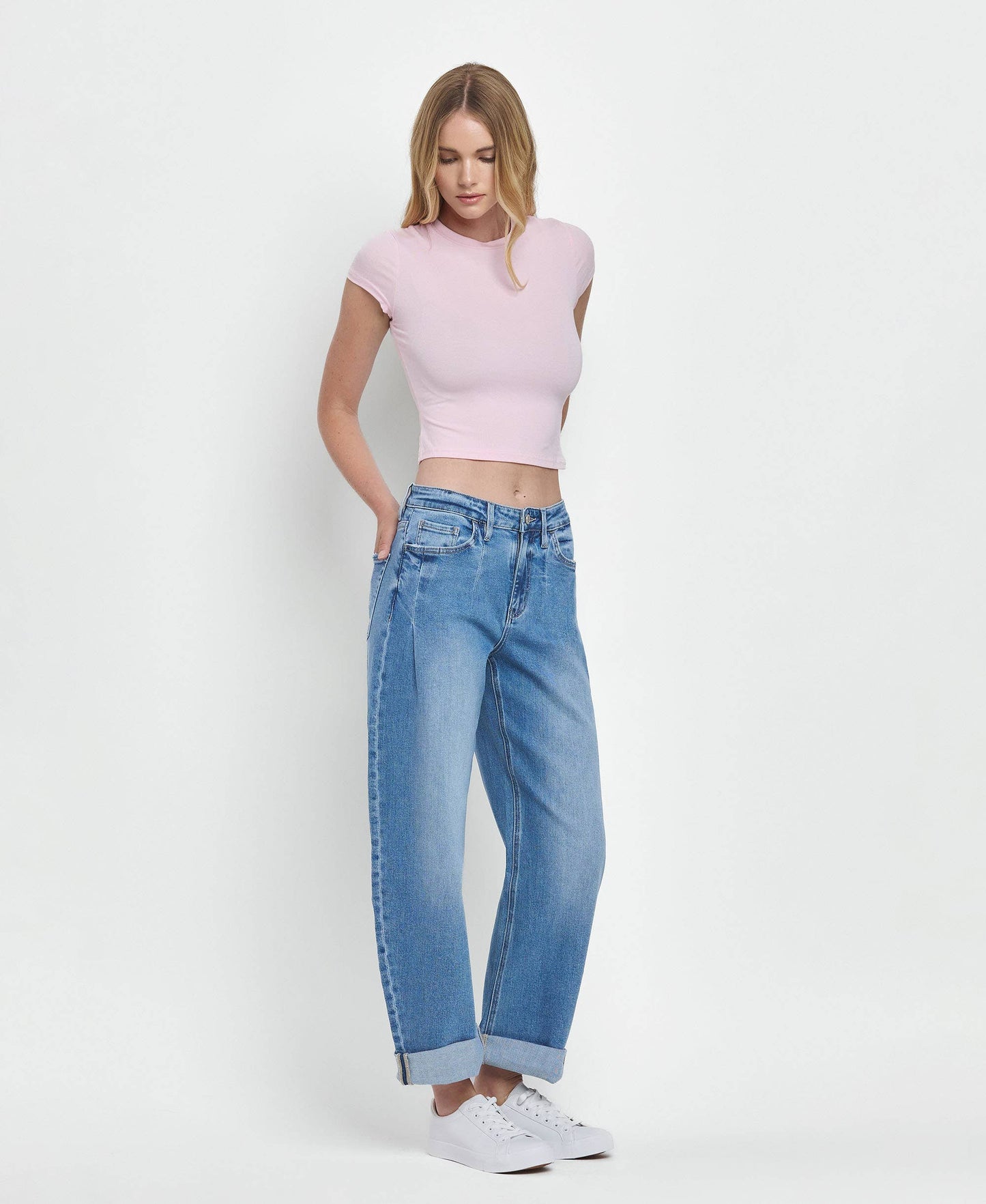 Vervet Jeans: Super High Rise Barrel Jean