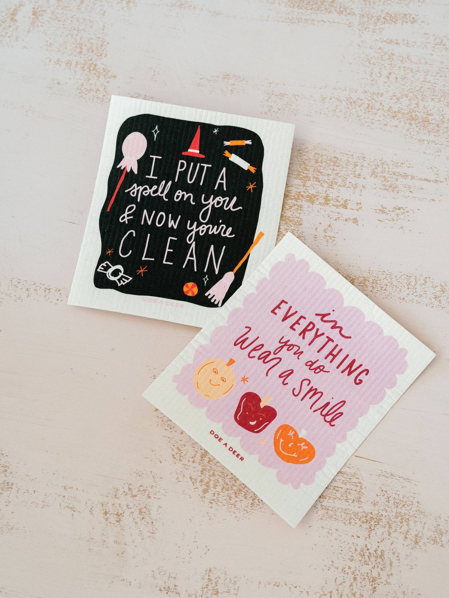 I Put A Spell On You Halloween Swedish Dishcloth