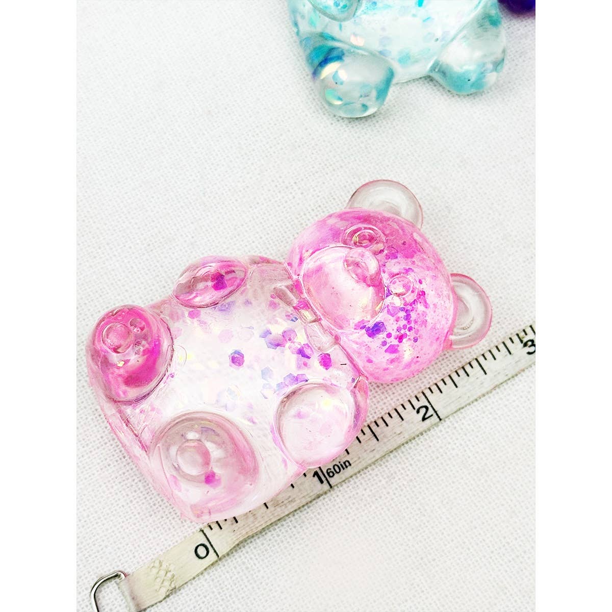 Glittered Gummy Bear Squishy Toy