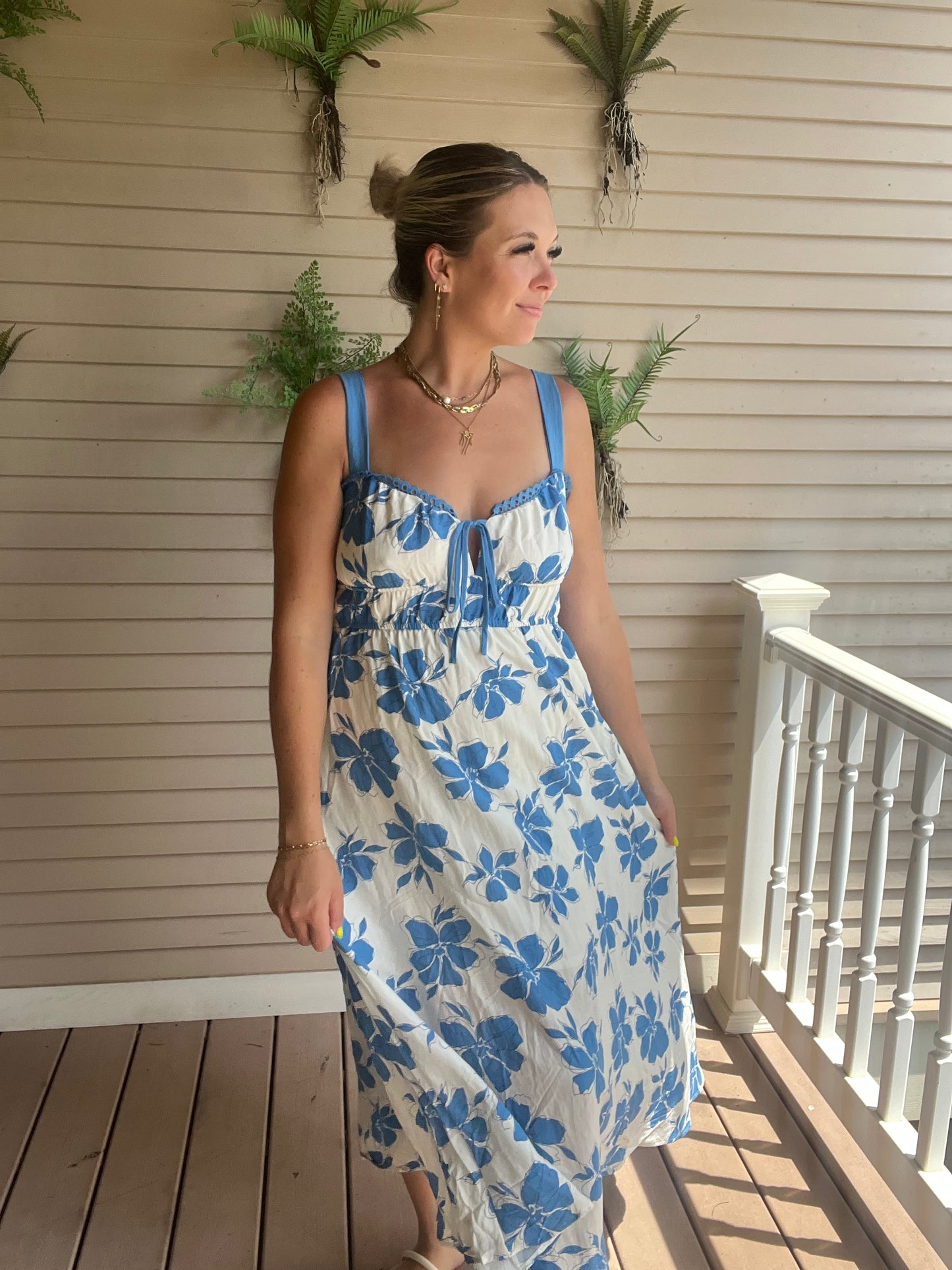 Blue Me Away Dress