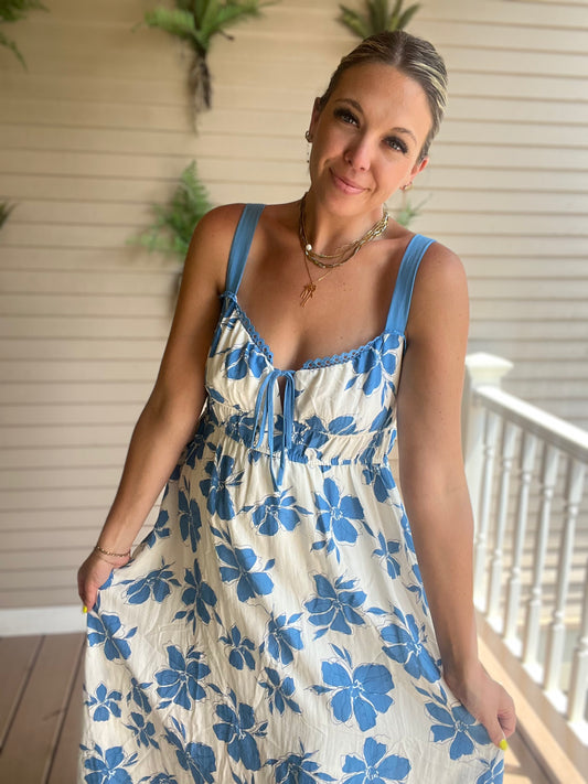 Blue Me Away Dress