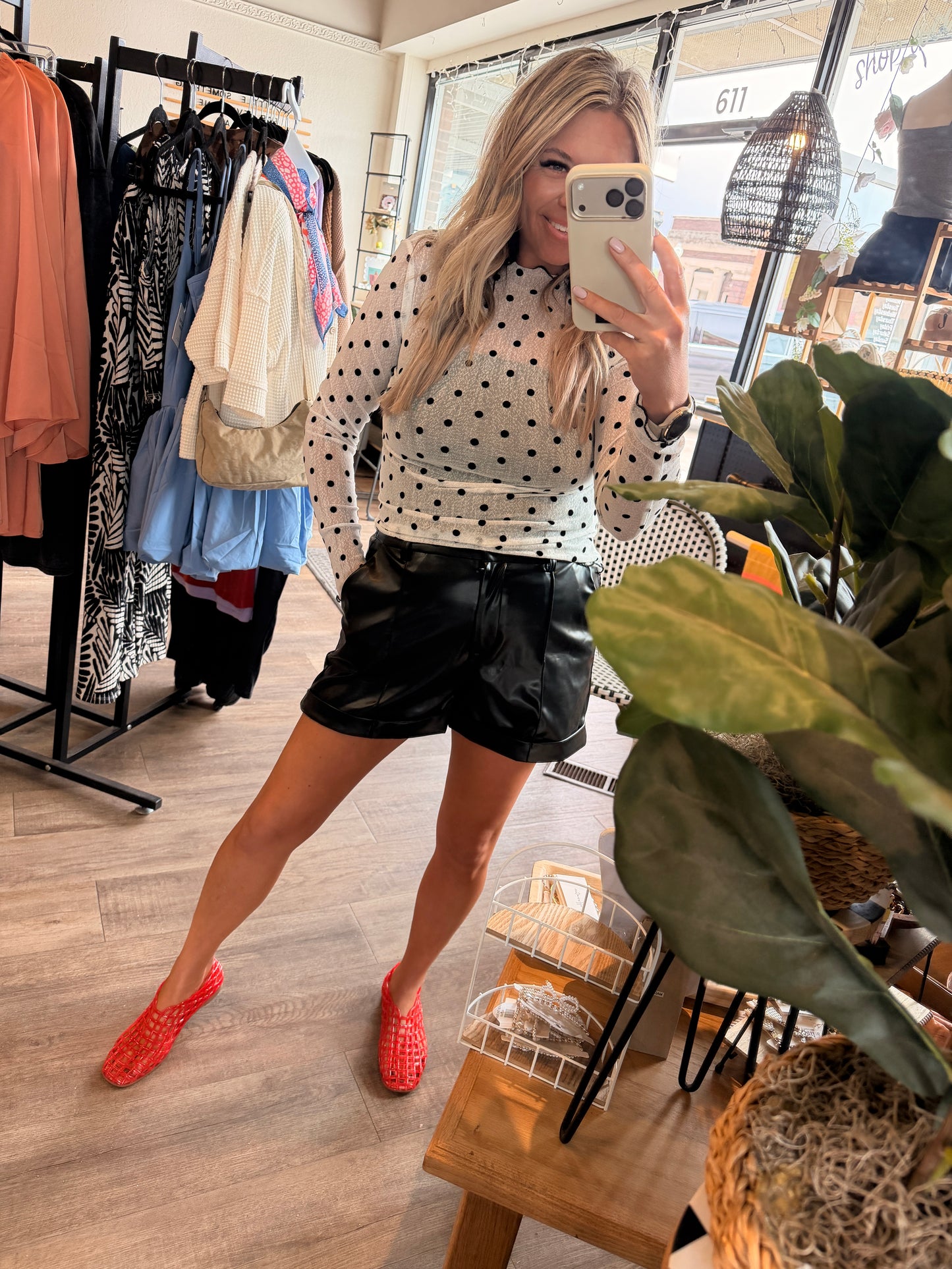 Ever So Sheer Dots Top