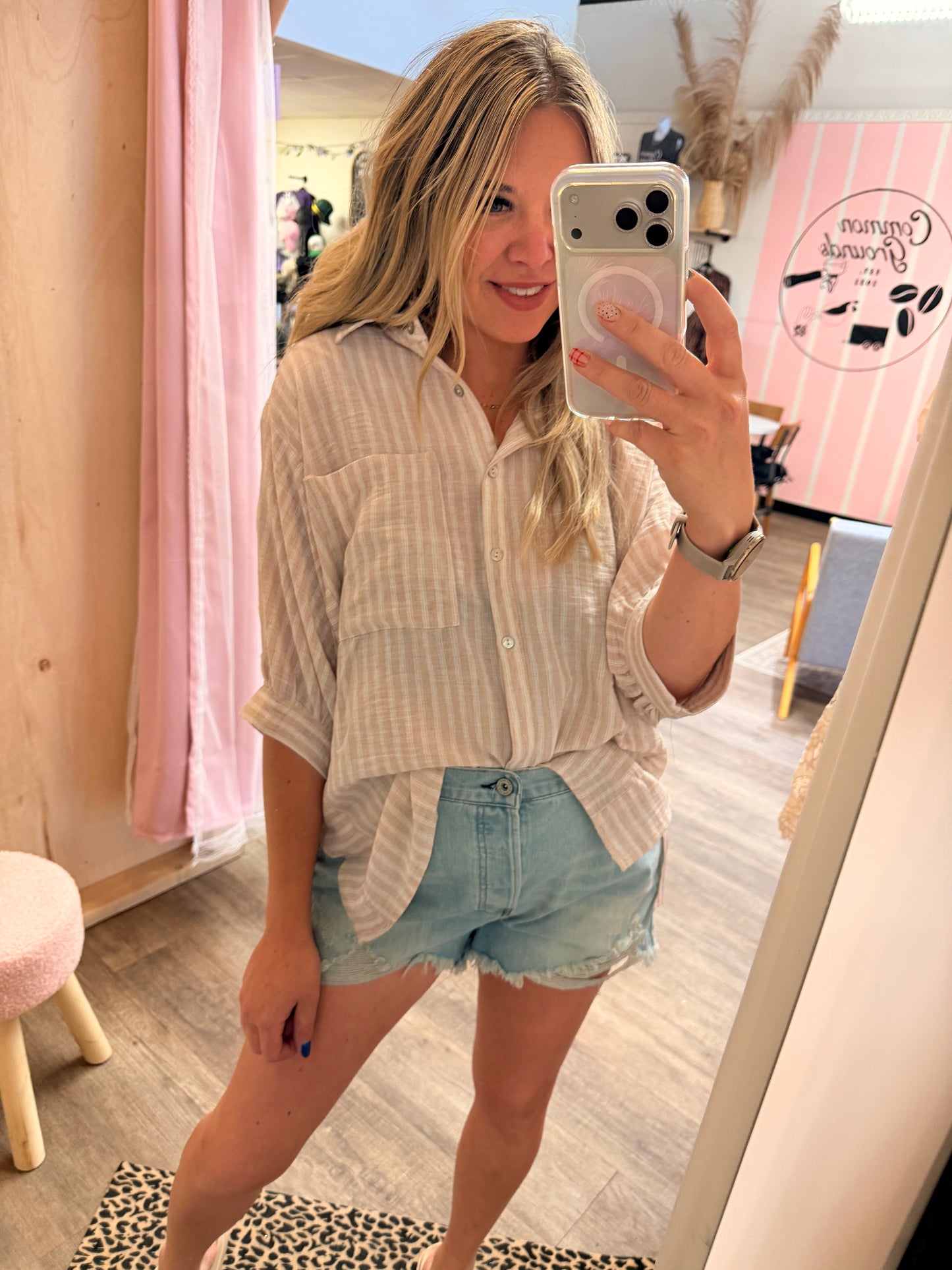 Serena Button Up Top