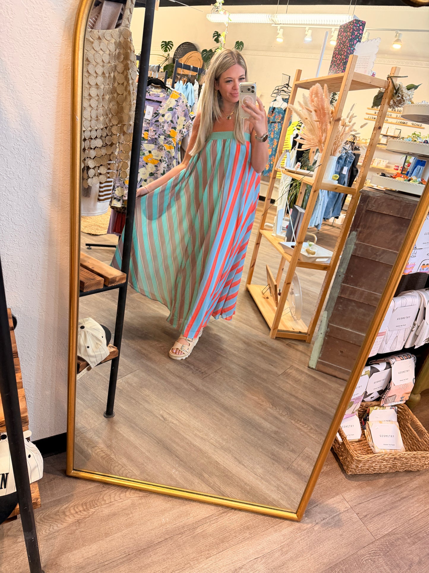 The Serafina Striped Maxi