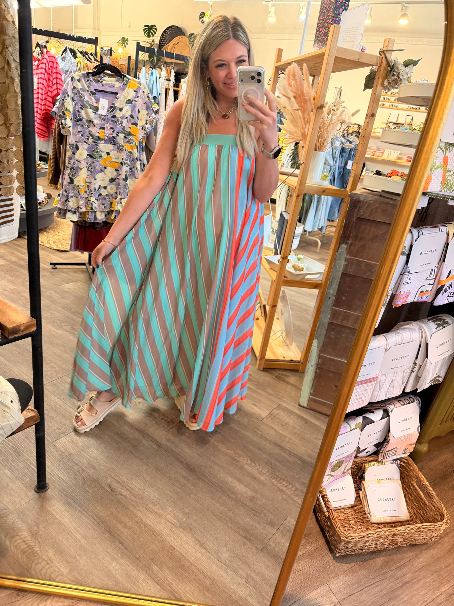 The Serafina Striped Maxi
